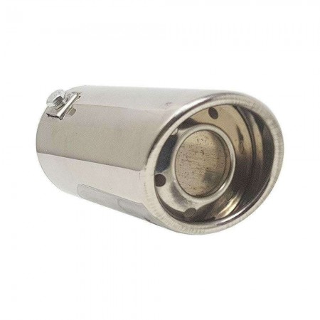 Terminale scarico tubo auto tondo LM-76343 marmitta acciaio universale