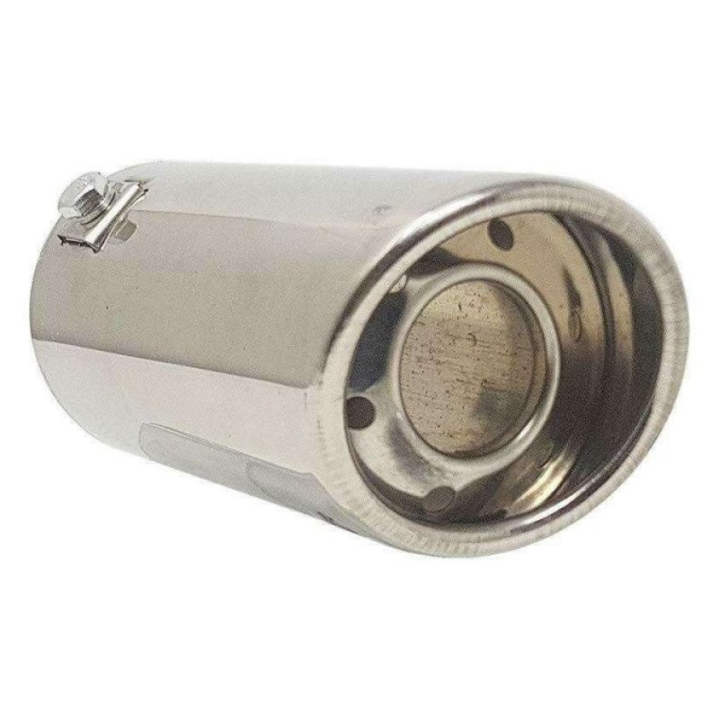 Terminale scarico tubo auto tondo LM-76343 marmitta acciaio universale