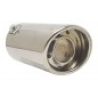 Terminale scarico tubo auto tondo LM-76343 marmitta acciaio universale