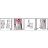 Erogatore distributore di dentifricio da bagno con porta spazzolini (5 posti massimo) dispenser per dentifricio senza batterie