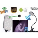 Lampada da tavolo wifi con camera e audio integrati WI FII HD iOS android spia 