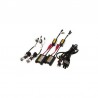 Kit fari xenon H4-3 45W 6000K auto centralina lampadina luce Hid