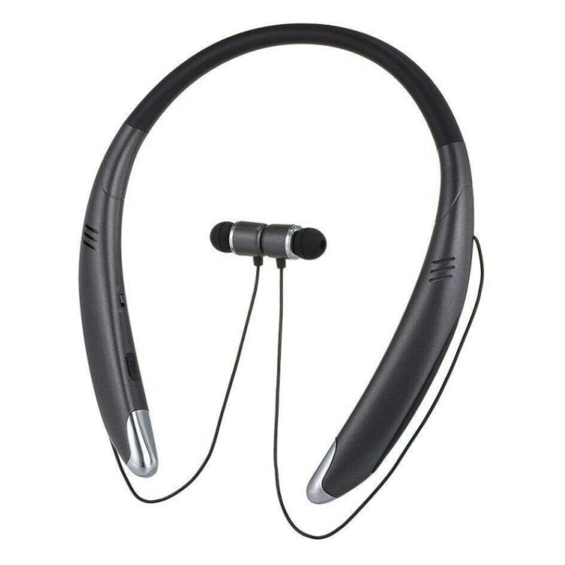 Cuffie sport con archetto BLUETOOTH BTV8 smartphone audio musica chiamata