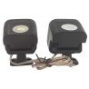 Coppia altoparlanti auto 800W lb002 NERO mini casse dome tweeter camper audio