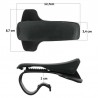Supporto Auto smartphone porta cellulare GPS MP4 cruscotto CLIP nero 6,5 pollici