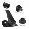 Supporto Auto smartphone porta cellulare GPS MP4 cruscotto CLIP nero 6,5 pollici