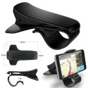 Supporto Auto smartphone porta cellulare GPS MP4 cruscotto CLIP nero 6,5 pollici