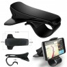 Supporto Auto smartphone porta cellulare GPS MP4 cruscotto CLIP nero 6,5 pollici