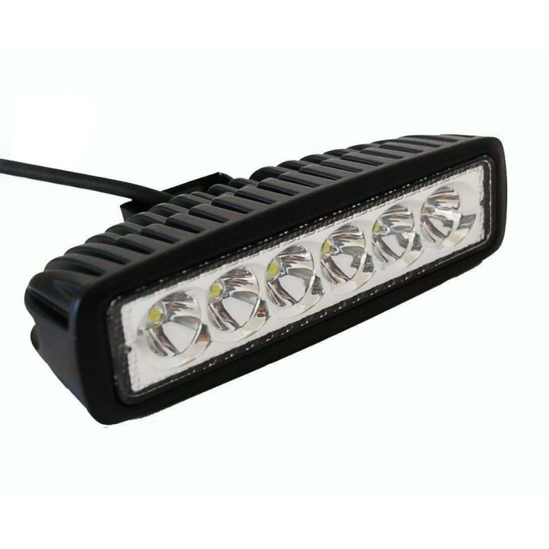 Faro proiettore LED 18W auto fuoristrada barra luce mezzi da lavoro barca