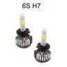 2x lampade fari ricambio 6000K auto 3000 lm alta luminosità 6S H4