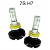 2x lampade fari ricambio 6000K auto 5000 lm alta luminosità 7S H4