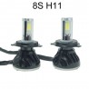 2x lampade fari ricambio 6000K auto 4000 lm alta luminosità 8S H7 