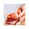 Coltello da Prosciutto Affilacoltelli e Contenitore in legno lama acciaio inox
