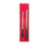 Coltello da Prosciutto Affilacoltelli e Contenitore in legno lama acciaio inox