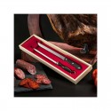 Coltello da Prosciutto Affilacoltelli e Contenitore in legno lama acciaio inox Coltello da Prosciutto Affilacoltelli e Contenitore in legno lama acciaio inox