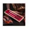 Coltello da Prosciutto Affilacoltelli e Contenitore in legno lama acciaio inox