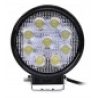 Faro 9 led 27W rotondo faretto da lavoro profondita barca auto escavatore IP68 
