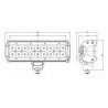 Faro 16 led 48W quadrato faretto da lavoro profondita barca auto escavatore IP68 