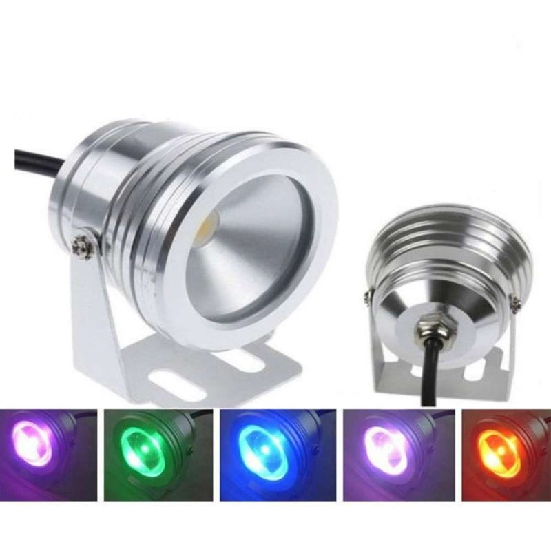 Faretto Led 10W RGB proiettore impermeabile multicolore piscina giardino IP67 