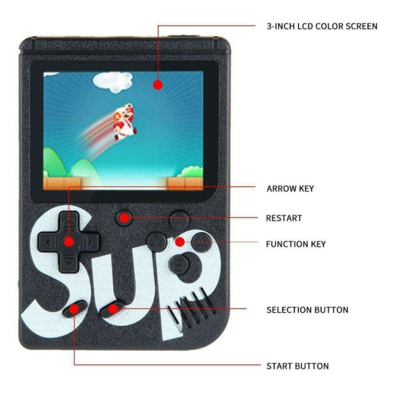 Vintage Game boy clone mini console 400 giochi a colori classici psp pvp bimbi 
