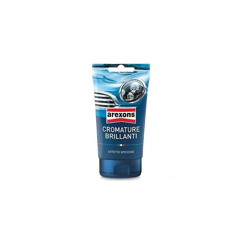 Pasta lucidante cromature auto moto 150ml carrozzeria Arexons effetto specchio
