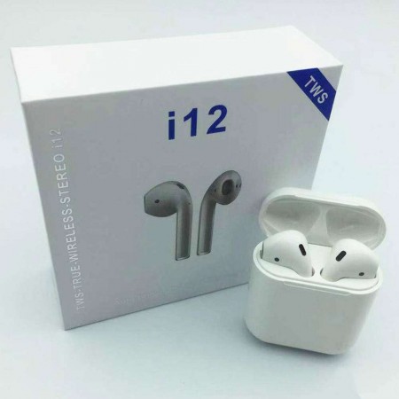 Auricolari wireless cuffie bluetooth I12 TWS PODS IOS ANDROID slim bluetooth 5.0