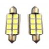 2x Lampadina siluro 42mm 6 LED Canbus auto no errore luci 12V 5036 ricambio SMD 