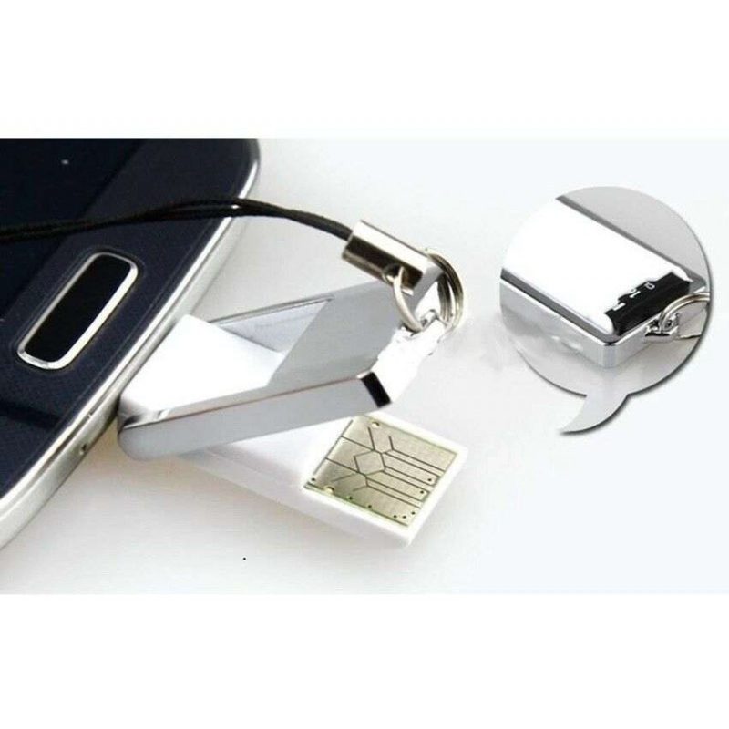 Chiavetta traferimento dati lettore OTG smartphone microSD cellulare reader