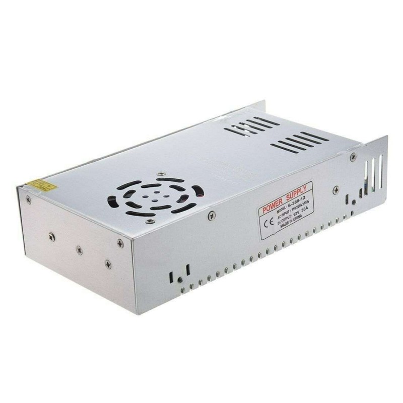 Alimentatore stabilizzato 12V 20A regolato trasformatore 20 AMPERE Striscia LED
