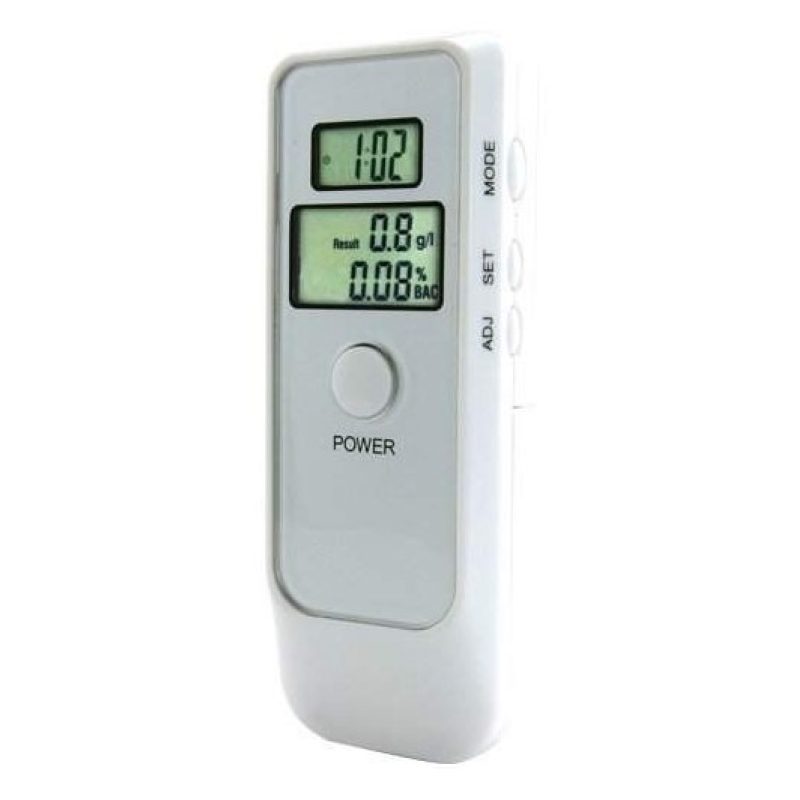 Tester Etilometro Digitale LCD Test Tasso Alcolico Alcolemico Sveglia + Batterie