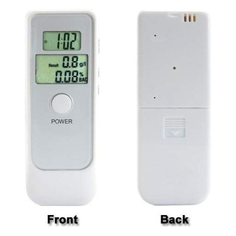Tester Etilometro Digitale LCD Test Tasso Alcolico Alcolemico Sveglia + Batterie