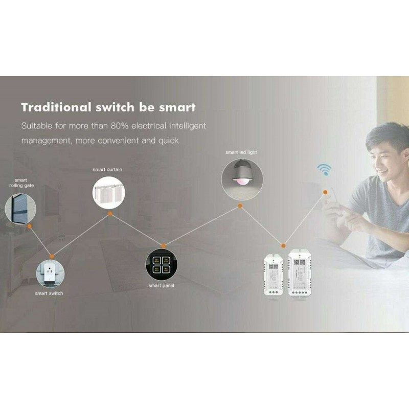 1x Switch WIFI smart controllo remoto 3 gang APP 4G elettrodomestici domotica
