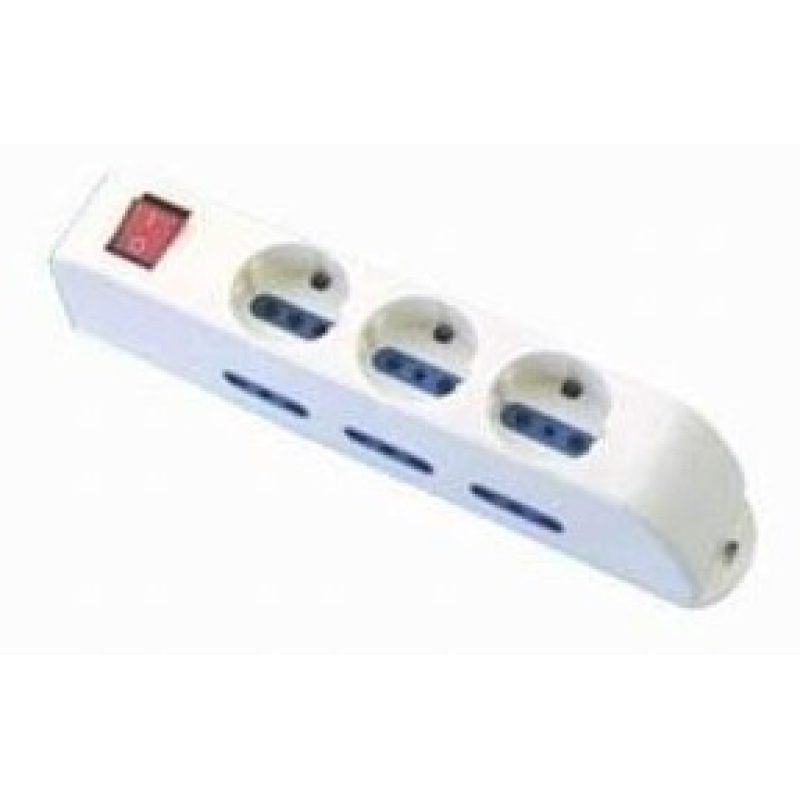 Multipresa ciabatta elettrica 9 POSTI 10/16A Bipasso 3Schuko 250V Max:2500W 1,5MT EXTRASTAR