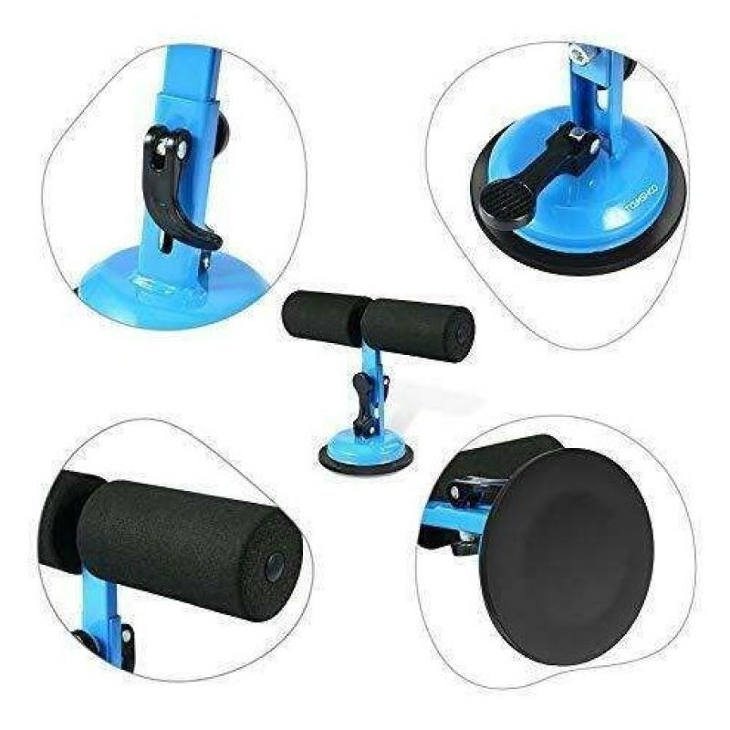 Attrezzo in spugna addominali fitness ventosa sport caviglie curl push up sit up 