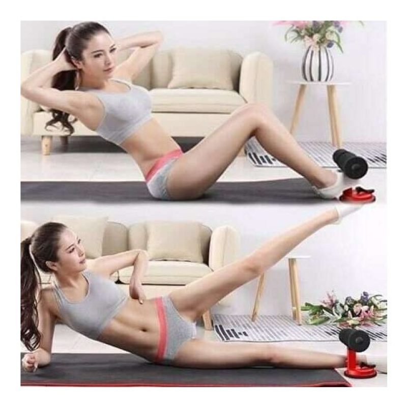 Attrezzo in spugna addominali fitness ventosa sport caviglie curl push up sit up 