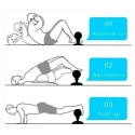 Attrezzo in spugna addominali fitness ventosa sport caviglie curl push up sit up 