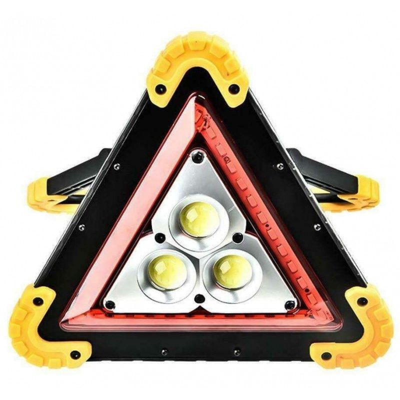 Triangolo luminoso emergenza torcia ricaricabile ABS batteria SOS auto lampada