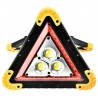 Triangolo luminoso emergenza torcia ricaricabile ABS batteria SOS auto lampada