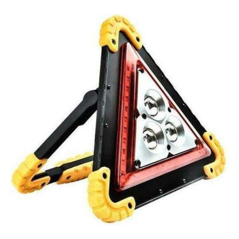 Triangolo luminoso emergenza torcia ricaricabile ABS batteria SOS auto lampada
