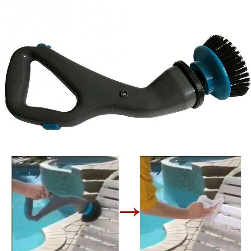 Pulitore rotante cordless ricarica spazzole Hurricane setole potente persiane