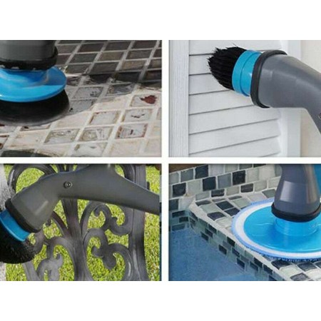 Pulitore rotante cordless ricarica spazzole Hurricane setole potente persiane