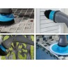 Pulitore rotante cordless ricarica spazzole Hurricane setole potente persiane