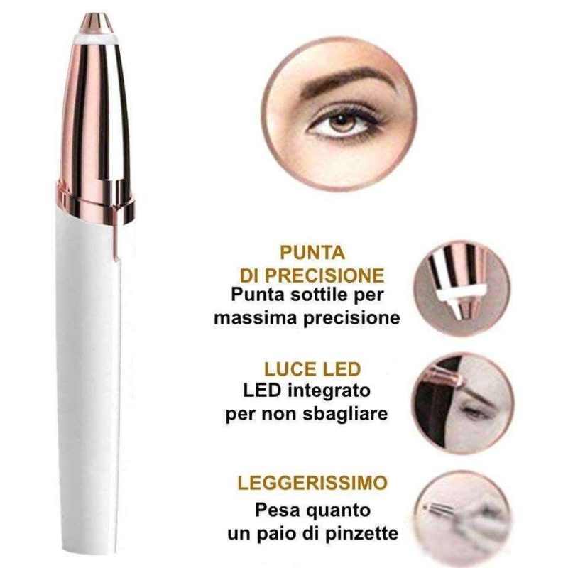 Epilatore Flawless NEW peluria viso body donna rimuove peli baffetto ascelle 