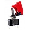 Switch interruttore aeronautico Rosso leva ON OFF ghiera girevole 12V 20A 