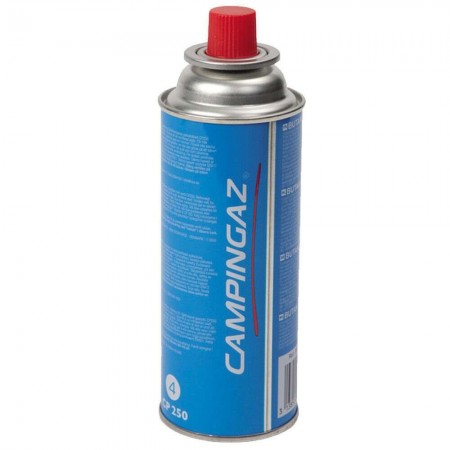 Cartuccia gas isobutano Campingaz CP250 ricambio fornelletti campeggio valvola 