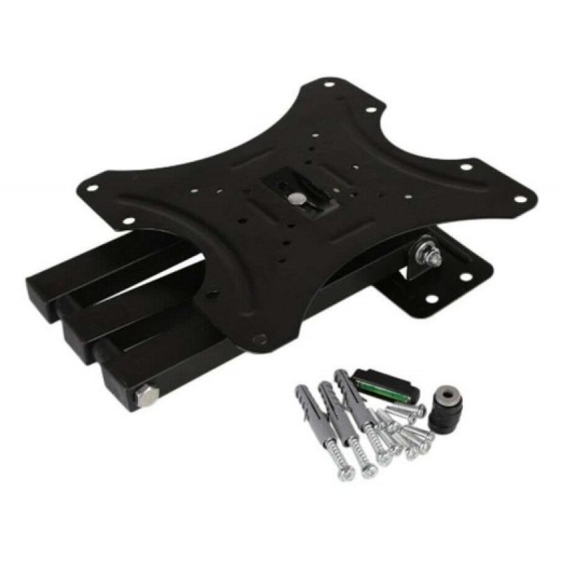 Supporto da muro schermi TV 14" 42" robusto snodabile LCD elegante 35Kg girevole 