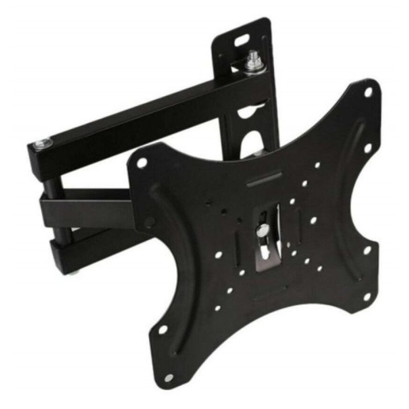Supporto da muro schermi TV 14" 42" robusto snodabile LCD elegante 35Kg girevole 