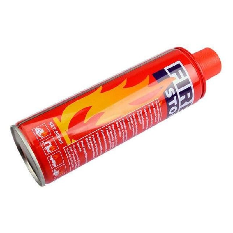 Mini estintore schiumoso sicurezza casa auto 500ml spegni fuoco schiuma