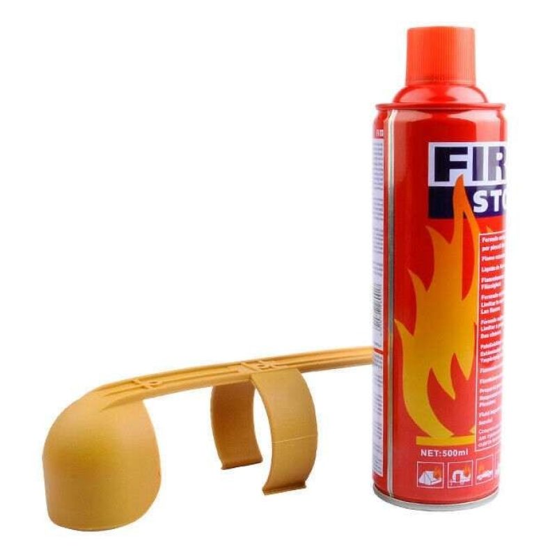 Mini estintore schiumoso sicurezza casa auto 500ml spegni fuoco schiuma