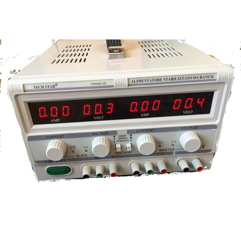 Alimentatore Stabilizzato da banco Trasformatore corrente professionale regolabile fino a 30V e 5A
